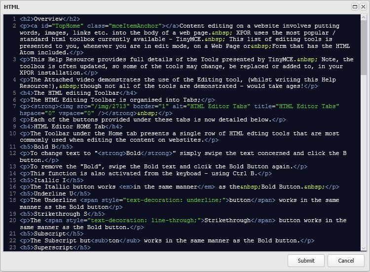 HTML Editor