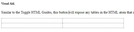 HTML Ribbon Table Visual Aid