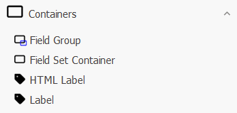 Object Modeller Containers List
